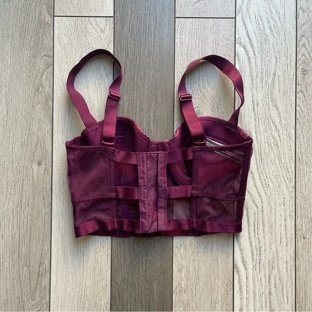 Victoria's Secret Deep Purple Bustier Bra